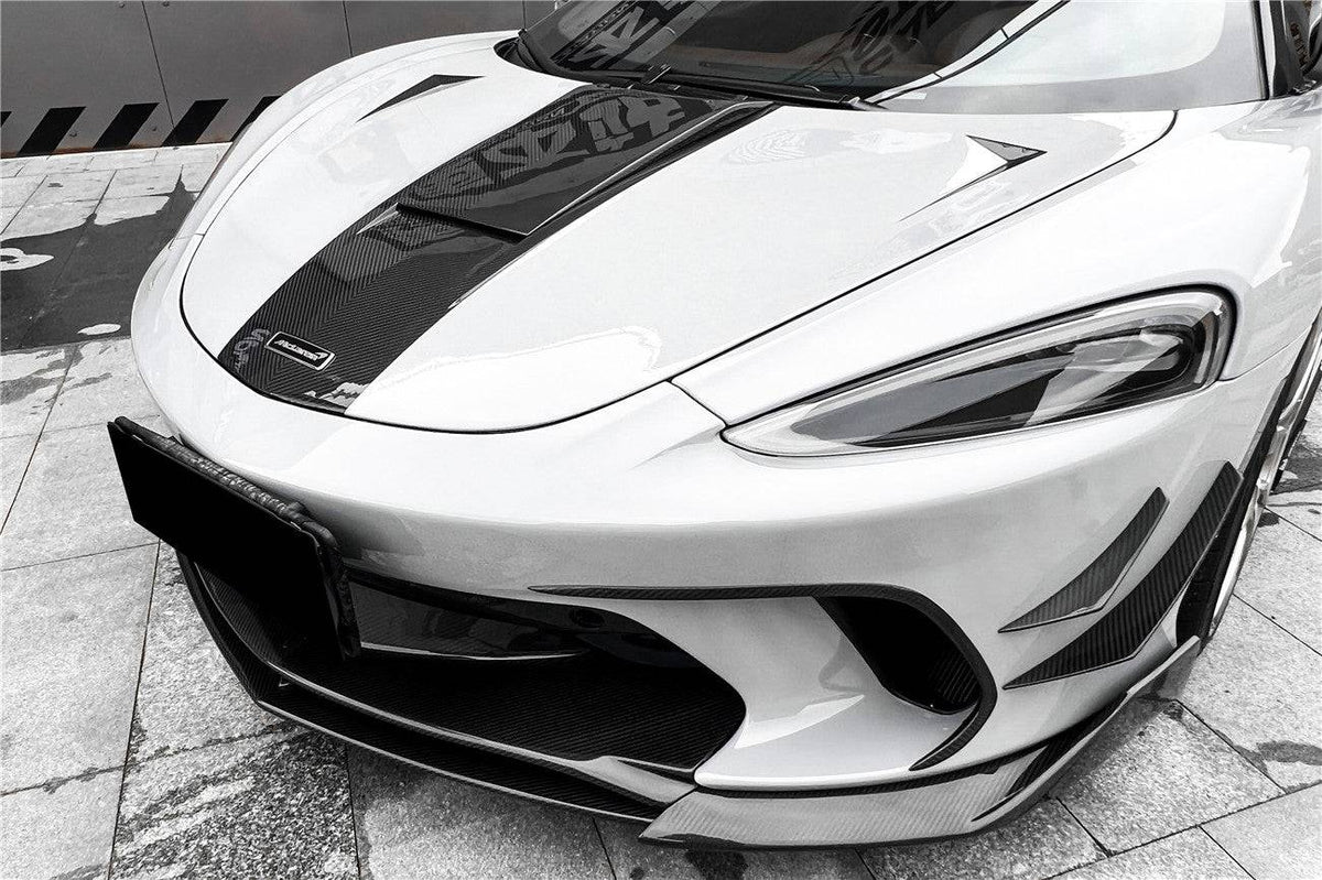 2020-2023 McLaren GT WP Style DRY Carbon Fiber Front Lip - Carbonado