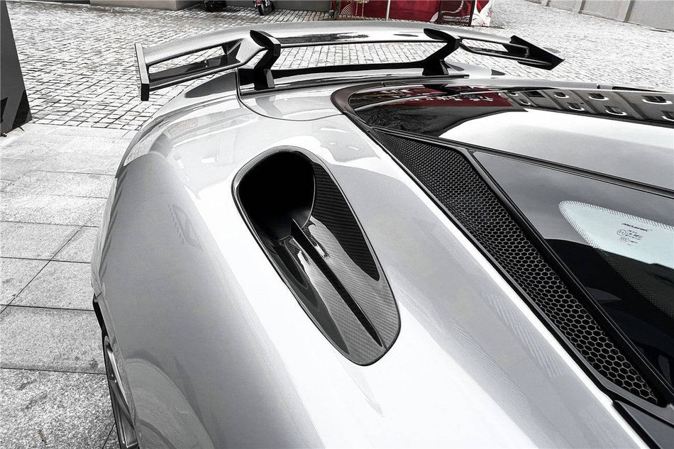 2020-2023 McLaren GT WP Style DRY Carbon Fiber Side Air Intake Fins - Carbonado