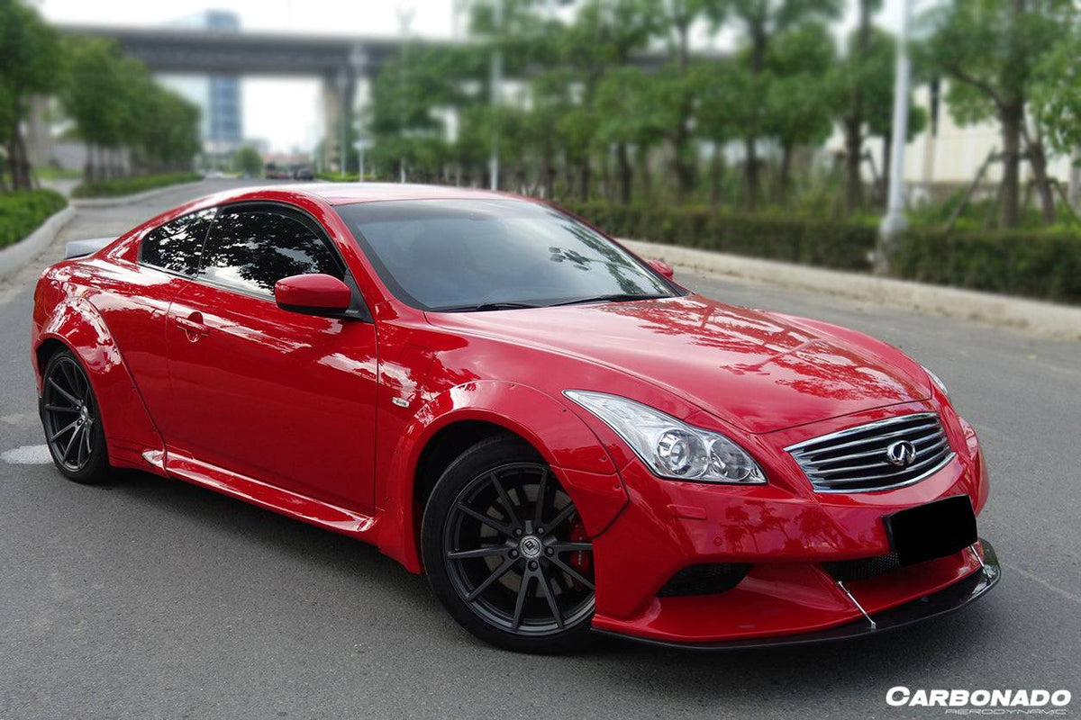 2008-2015 Infiniti G37S Coupe DE Style Side Skirts And Wide Fender Flare - Carbonado Aero