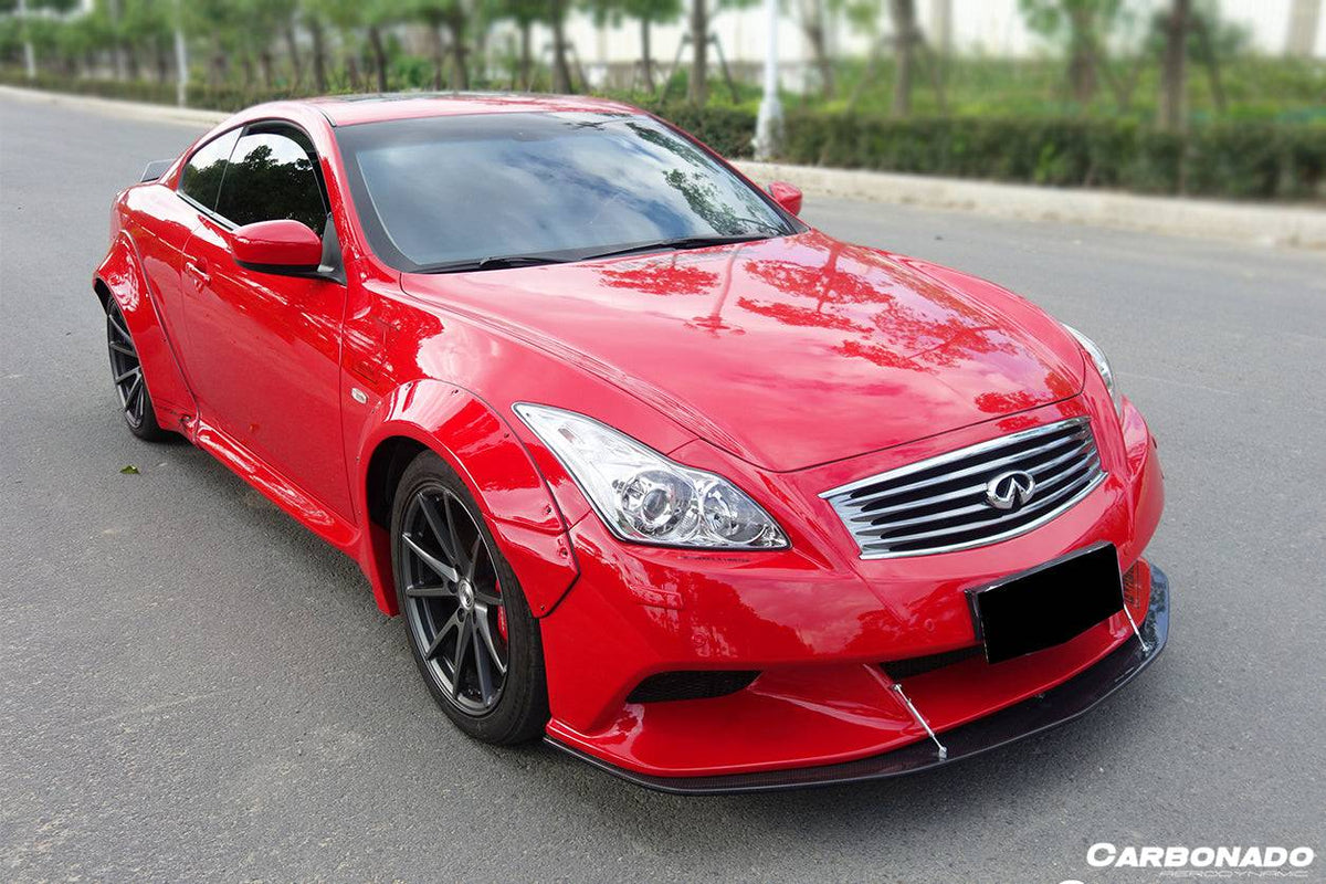 2008-2015 Infiniti G37S Coupe DE Style Side Skirts And Wide Fender Flare - Carbonado Aero