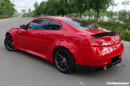 2008-2015 Infiniti G37S Coupe DE Style Carbon Fiber Trunk Spoiler - Carbonado Aero