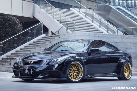 2008-2015 Infiniti G37S Coupe DE Style Side Skirts And Wide Fender Flare - Carbonado Aero