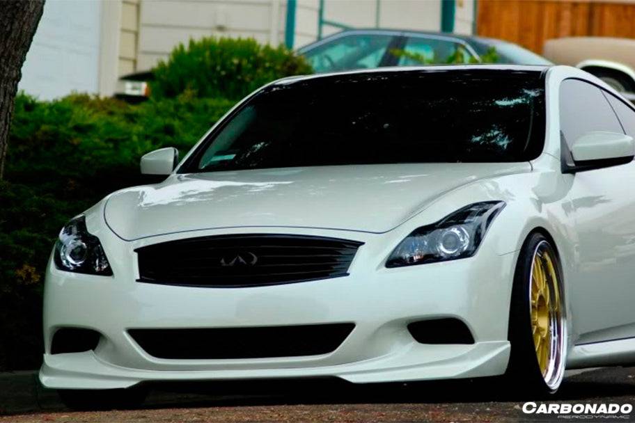 2008-2015 Infiniti G37s Coupe BSD Style Front Lip - Carbonado