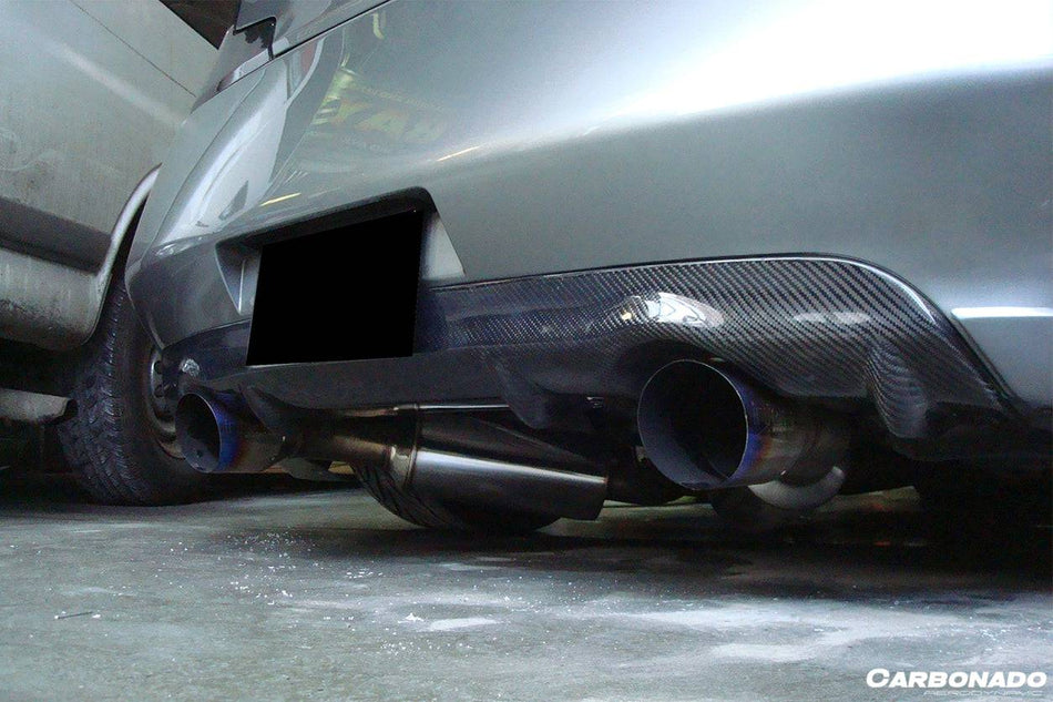 2008-2015 Infiniti G37s Coupe DTM-I Style Carbon Fiber Rear Lip - Carbonado