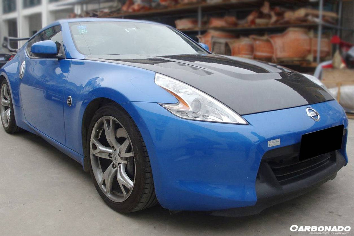 2009-2015 Nissan 370Z BS Style Hood - Carbonado