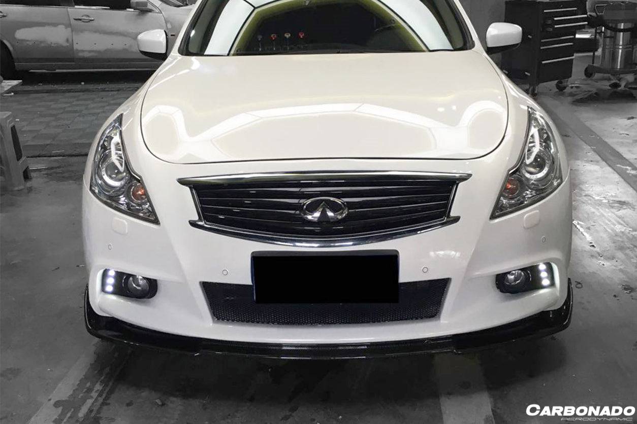 2010-2013 Infiniti G25/G37 Sedan EU Style Carbon Fiber Front Lip - Carbonado Aero