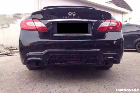 2011-2014 Infiniti Q70 M37 M35 M25 WD Style Rear Bumper w/Tips - Carbonado Aero