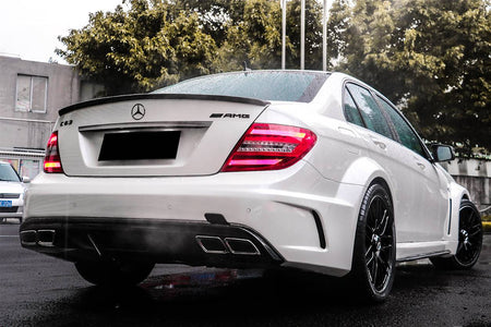 2012-2014 Mercedes Benz W204 C63 AMG Sedan BKSS Style Wide Full Body Kit - Carbonado Aero