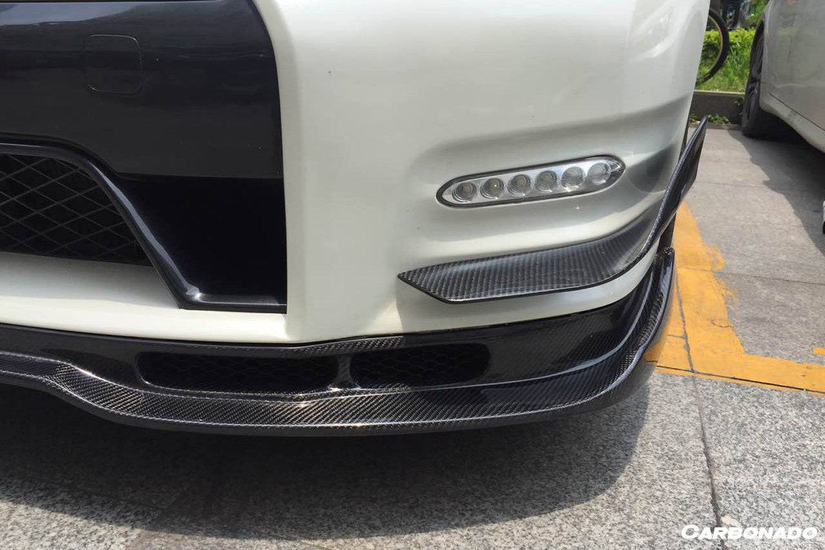 2012-2016 Nissan GTR R35 DBA BSE Style Part Carbon Fiber Front Lip - Carbonado