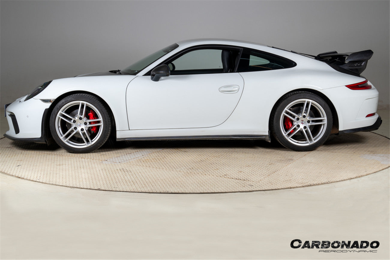 2016-2019 Porsche 911 991.2 Carrera S Turbo SD Style Dry Carbon Fiber Side Skirts - Carbonado