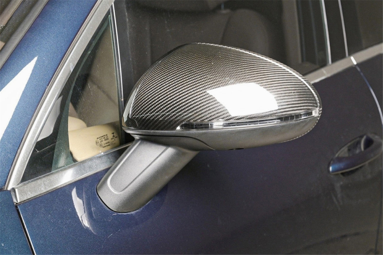 2014-2024 Porsche Macan & S & Turbo & GTS 95B Dry Carbon Fiber Mirror Housing (With BSA Holes) - Carbonado