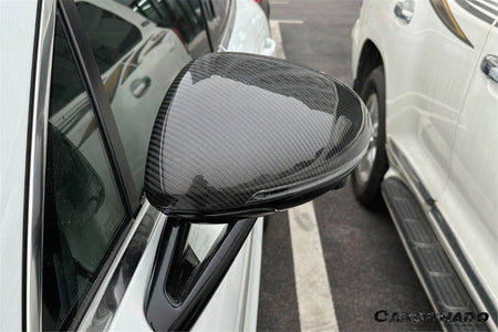 2014-2024 Porsche Macan & S & Turbo & GTS 95B Dry Carbon Fiber Mirror Housing (With BSA Holes) - Carbonado