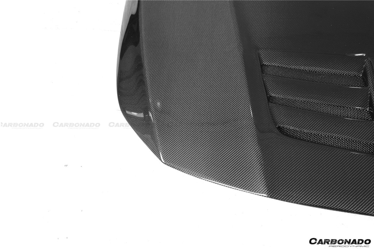 2013-2018 Mercedes Benz W117 CLA Class Black Sails Style Hood - Carbonado Aero