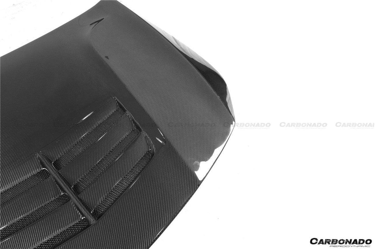 2013-2018 Mercedes Benz W117 CLA Class Black Sails Style Hood - Carbonado Aero