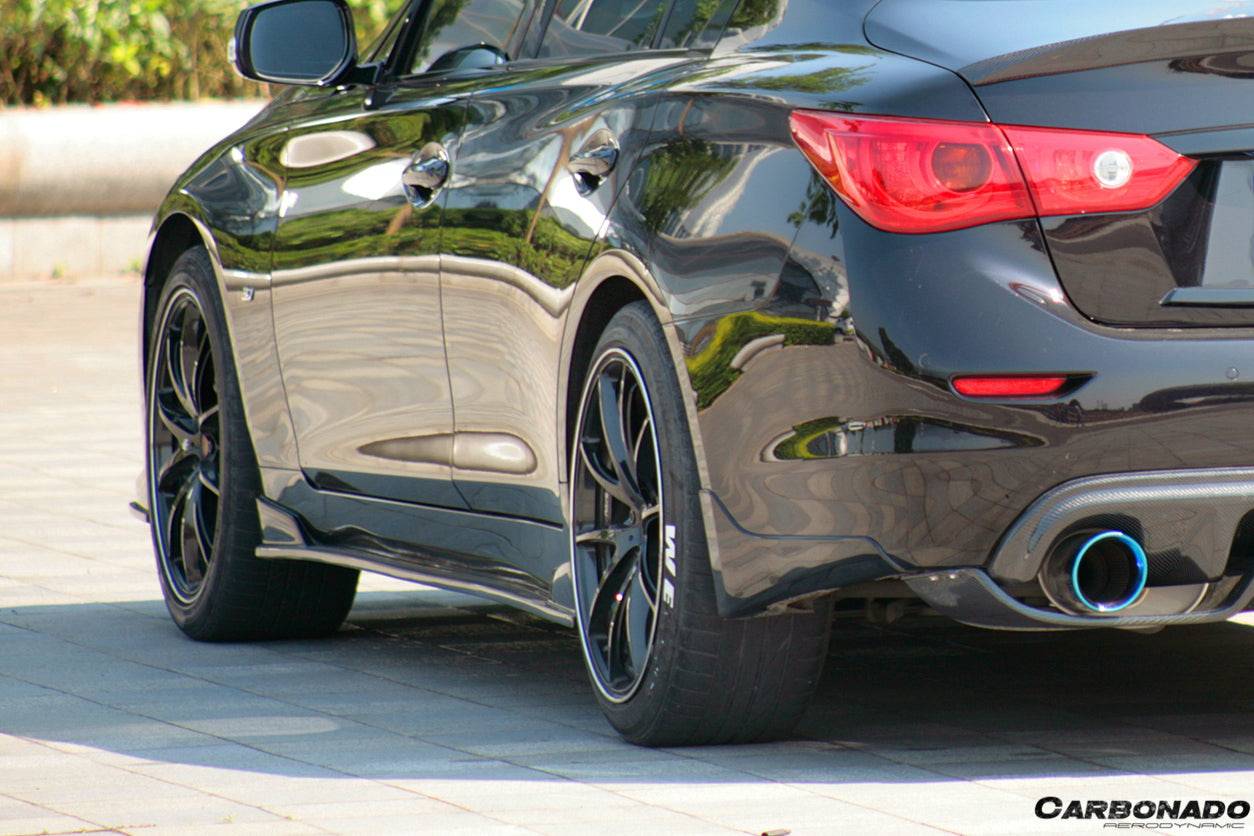 2014-2017 Infiniti Q50 Sedan SN Style Side Skirts - Carbonado Aero