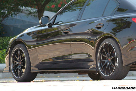 2014-2017 Infiniti Q50 Sedan SN Style Side Skirts - Carbonado