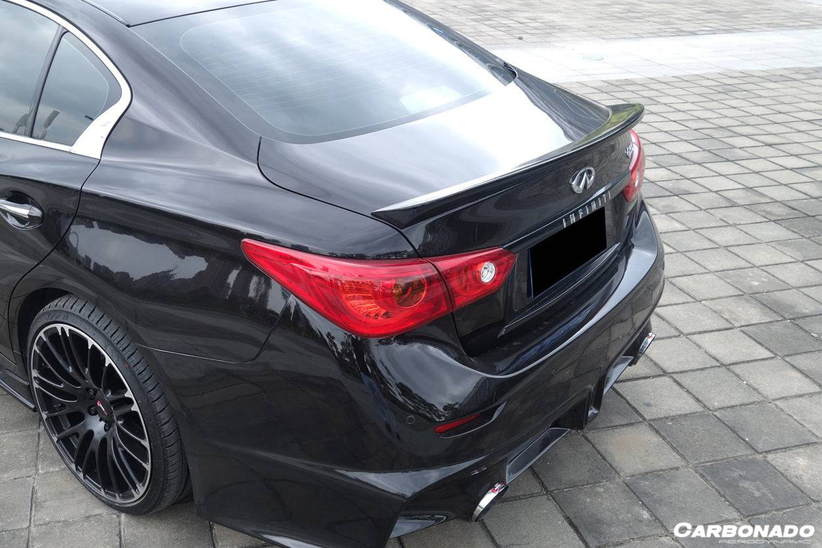 2014-2017 Infiniti Q50 Sedan SN Style Carbon Fiber Turnk Spoiler - Carbonado Aero