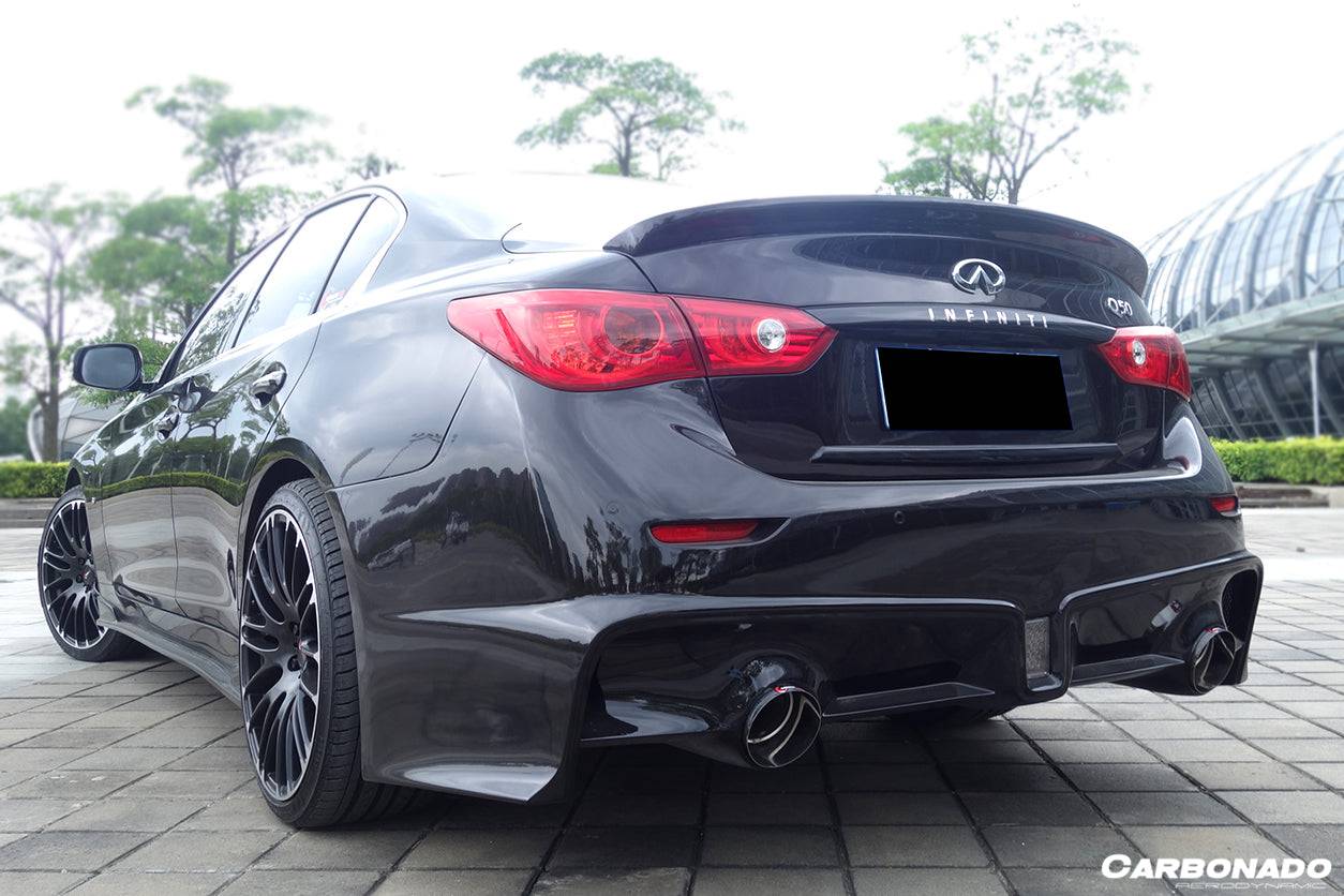 2014-2017 Infiniti Q50 Sedan SN Style Carbon Fiber Turnk Spoiler - Carbonado Aero