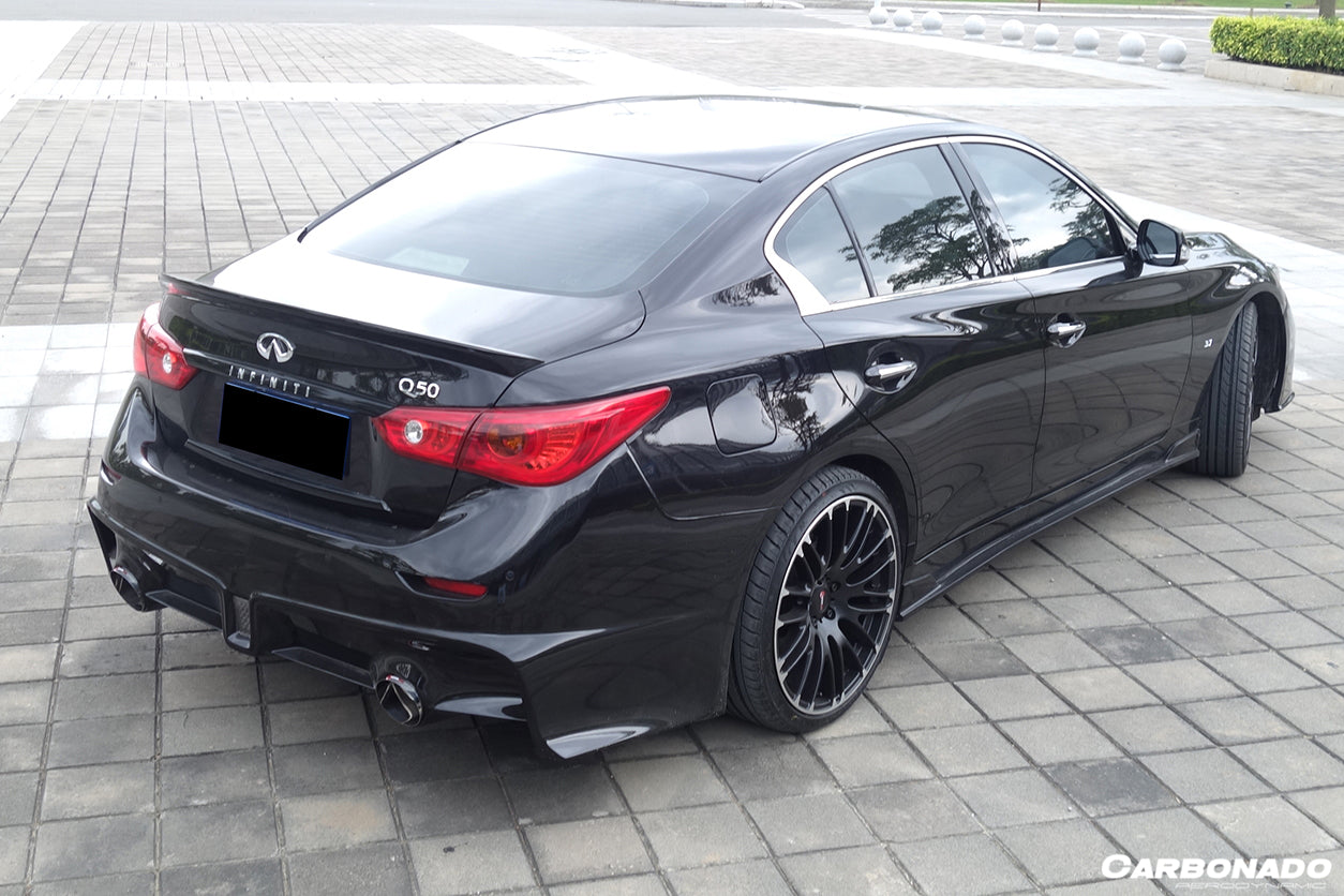 2014-2017 Infiniti Q50 Sedan SN Style Carbon Fiber Turnk Spoiler - Carbonado Aero