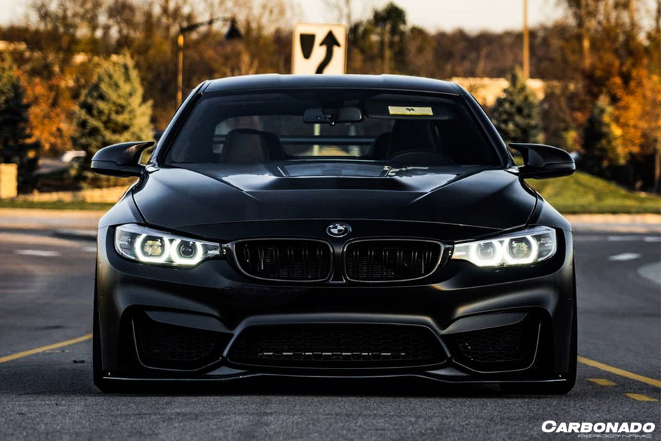 2014-2020 BMW M3 F80 M4 F82 SM Style Carbon Fiber Front Lip | Fits M3 F80, M4 F82, F83 M4