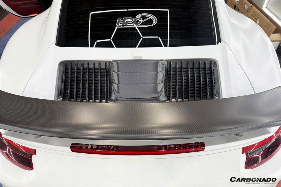 2016-2019 Porsche 911 991.2 Turbo Turbo S Carbon Fiber Engine Hood Vent