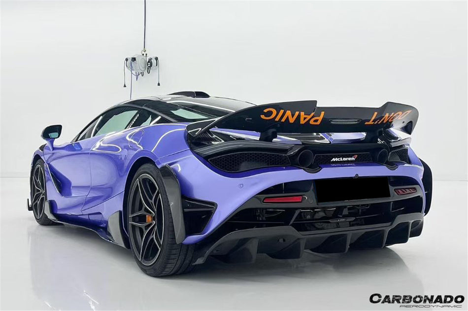 Alerón de maletero de fibra de carbono estilo McLaren 720s VRS 2017-2020