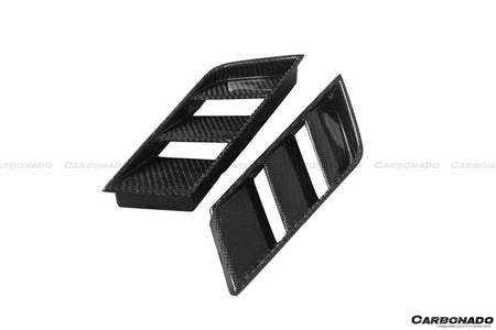 2017-2022 Nissan GTR R35 EBA OEM Style Carbon Fiber Rear Diffuser Side Vents - Carbonado Aero