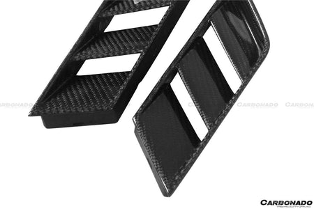 2017-2022 Nissan GTR R35 EBA OEM Style Carbon Fiber Rear Diffuser Side Vents - Carbonado Aero