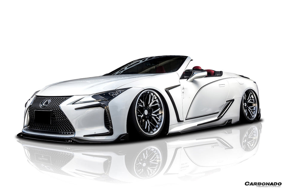 2018-2026 Lexus Autoclave Carbon Fiber Front Lip With LED Light Carbonado (RW) Fits :LC500, LC500H