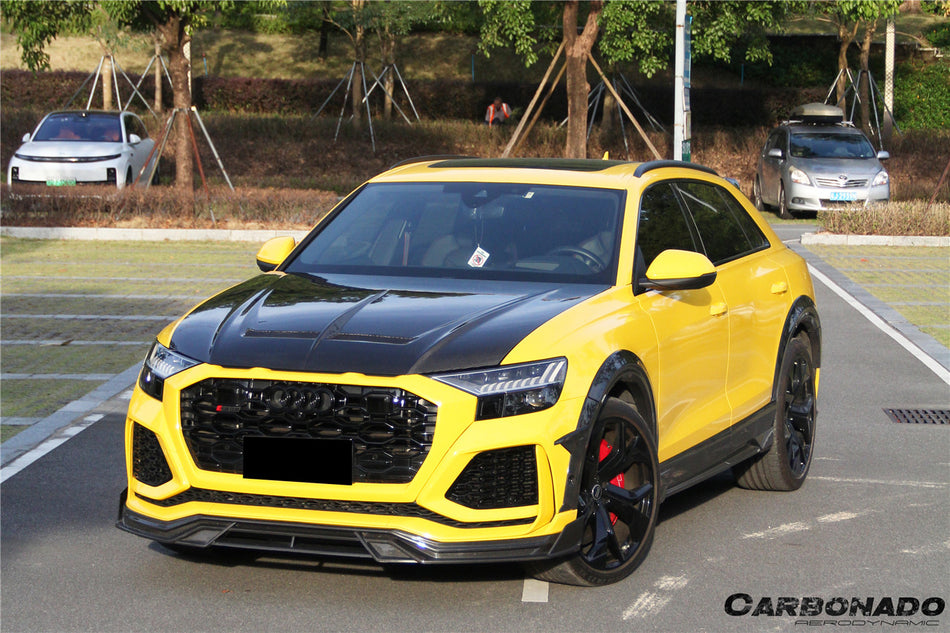 2020-2023 Audi RSQ8 AD Style Dry Carbon Fiber Front Lip Splitter