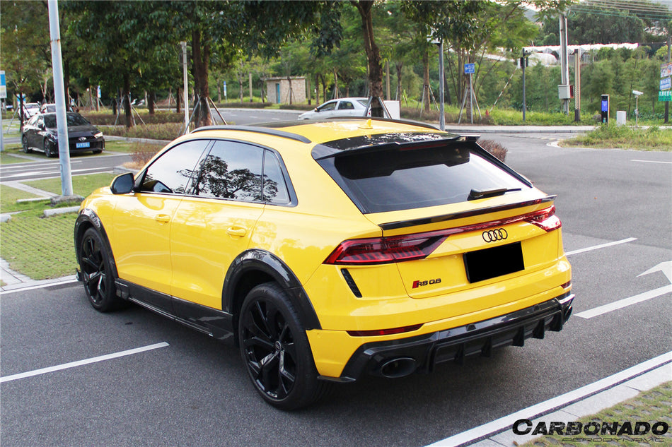 2019-2023 Audi Q8  SQ8  RSQ8 AD Style Dry Carbon Fiber Trunk Spoiler