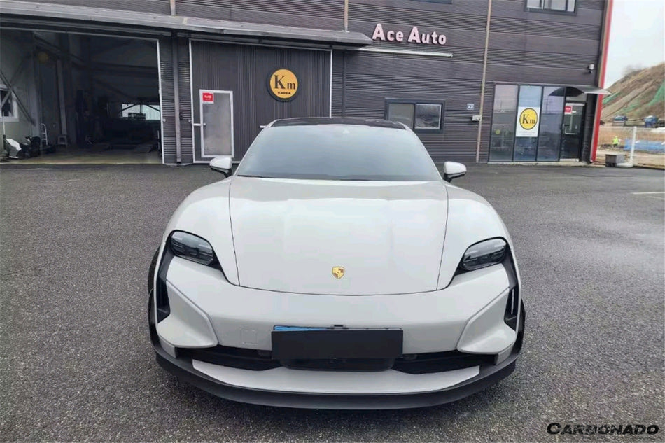 Borde delantero de fibra de carbono estilo Porsche Taycan/4/4S/GTS/TURBO CADO 2019-2023