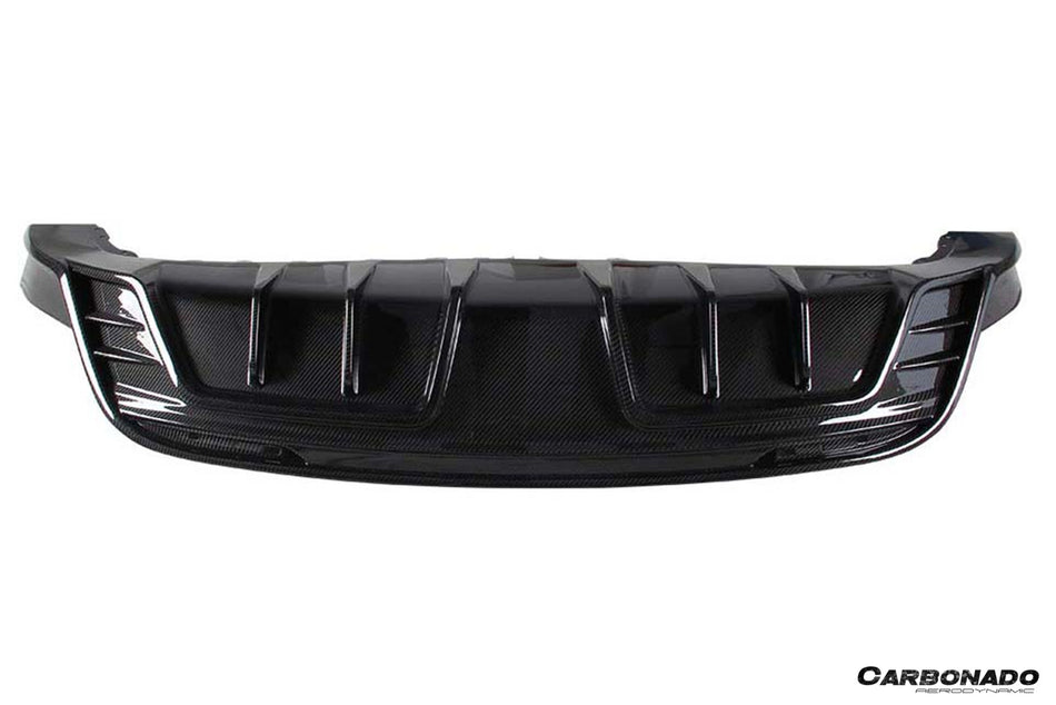 2020-2024 Tesla Model Y AD Style Autoclave Carbon Fiber Rear Diffuser
