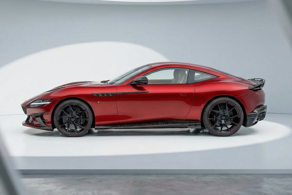 2020-2026 Ferrari ROMA Msy Style Autoclave Carbon Fiber Side Skirts