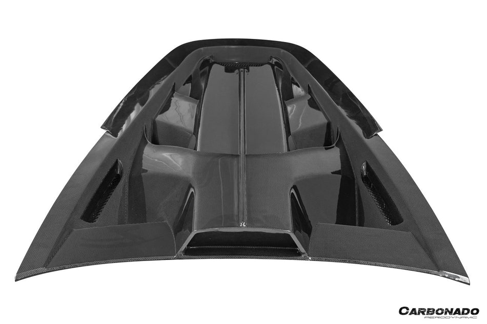 2020-UP Ferrari Autoclave Carbon Fiber Engine cover Carbonado (MSY) Fits: SF90 Spider