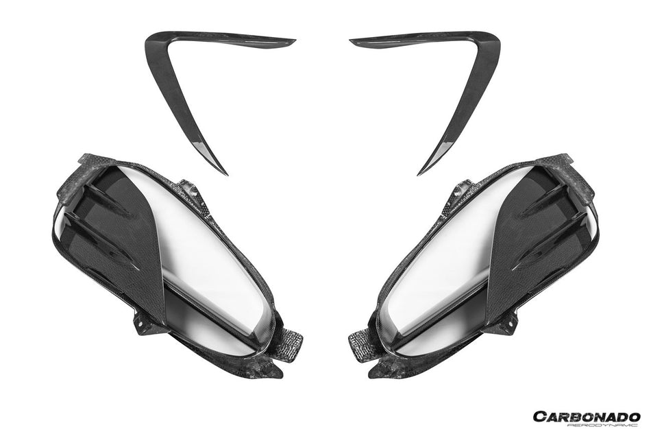 2020-UP Ferrari Autoclave Carbon Fiber Quarter Panel Side Scoops Carbonado (MSY) Fits: SF90 Stradale and Spider