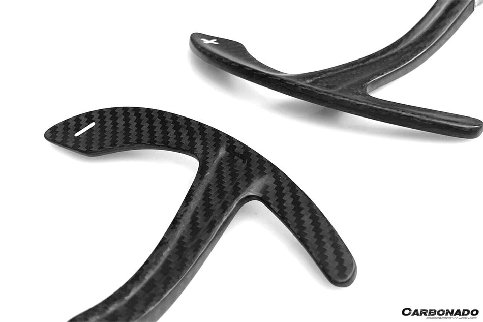 Canards delanteros de fibra de carbono DRY estilo OEM Maserati MC20 2020-UP