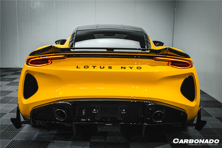 2021-2024 Lotus Emira NYO MNK Style Dry Carbon Fiber Rear Diffuser Lip - Carbonado