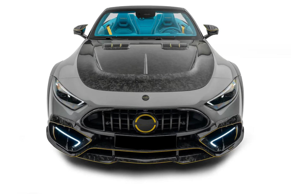 2022-2026 Mercedes Benz R232 Autoclave Carbon Fiber Logo Cover Carbonado (MSY) Fits: SL55 4MATIC, SL63 4MATIC, SL63 SE Performance