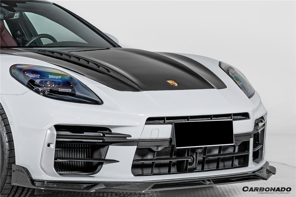 2024-UP Porsche Panamera 976  Autoclave Carbon Fiber Hood Carbonado (TP) Fits: S, 4, 4S, GTS, Turbo, E-Hybrid,