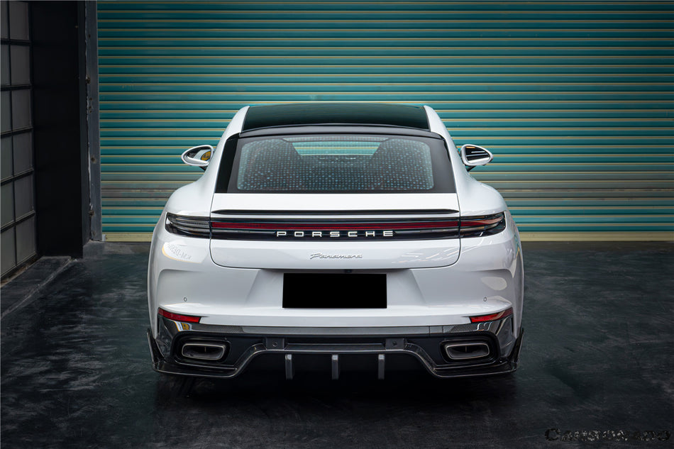 2024-2026 Porsche Panamera 976 KDA Style Autoclave Carbon Fiber Rear Diffuser Lip | Fits S, 4, 4S, E-Hybrid, 4 E-Hybrid, Sport Turismo, Turbo, Turbo s, GTS, Turbo E-Hybrid, Turbo s E-Hybrid