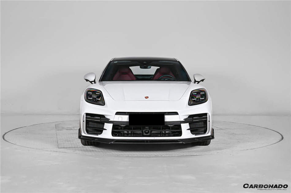 2024-2026 Porsche Panamera 976 KDA Style Autoclave Carbon Fiber Front Lip | Turbo, Turbo s, GTS, Turbo E-Hybrid, Turbo s E-Hybrid