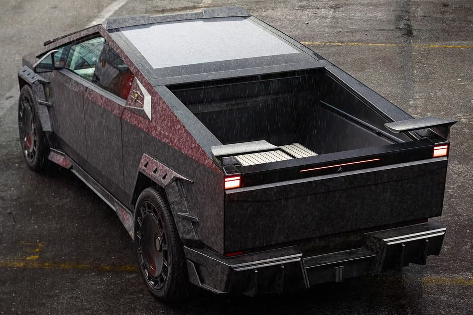 2024-UP Tesla Cybertruck Autoclave Carbon Fiber Rear Bumper Carbonado (MSY) Fits: AWD, RWD