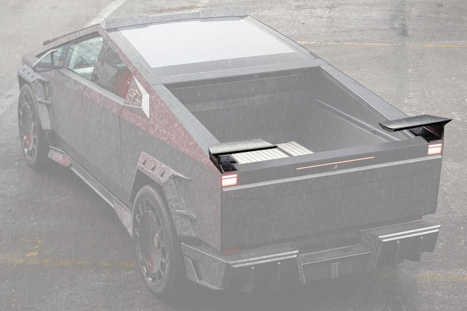 2024-UP Tesla Cybertruck Autoclave Carbon Fiber Trunk Wing Spoiler Carbonado (MSY) Fits: AWD, RWD