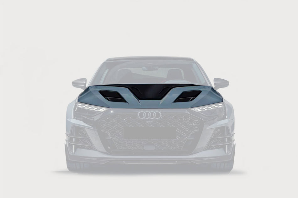 2025-UP Audi RS3 S3 A3 8Y.5 Sedan and Sportback AD Style Autoclave Carbon Fiber Hood