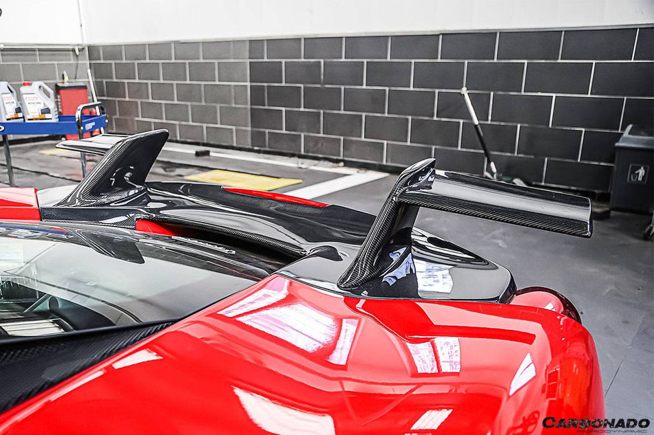 2015-2019 Ferrari 488 GTB MSY Style Trunk Wing Spoiler - Carbonado