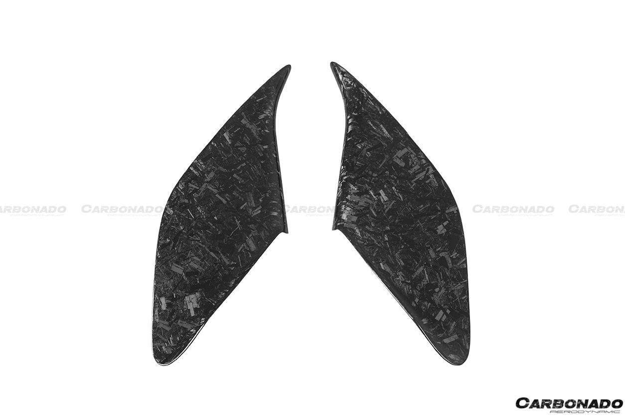 2015-2019 Ferrari 488 GTB/Spyder MSY Style Carbon Fiber side air intake fins - Carbonado Aero