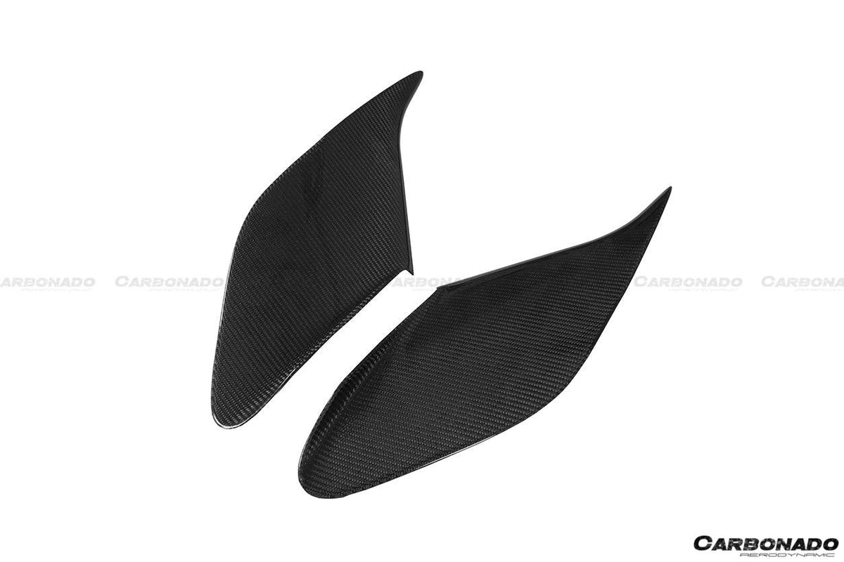 2015-2019 Ferrari 488 GTB/Spyder MSY Style Carbon Fiber side air intake fins - Carbonado Aero
