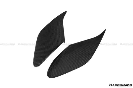 2015-2019 Ferrari 488 GTB/Spyder MSY Style Carbon Fiber side air intake fins - Carbonado Aero