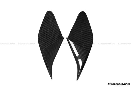 2015-2019 Ferrari 488 GTB/Spyder MSY Style Carbon Fiber side air intake fins - Carbonado Aero